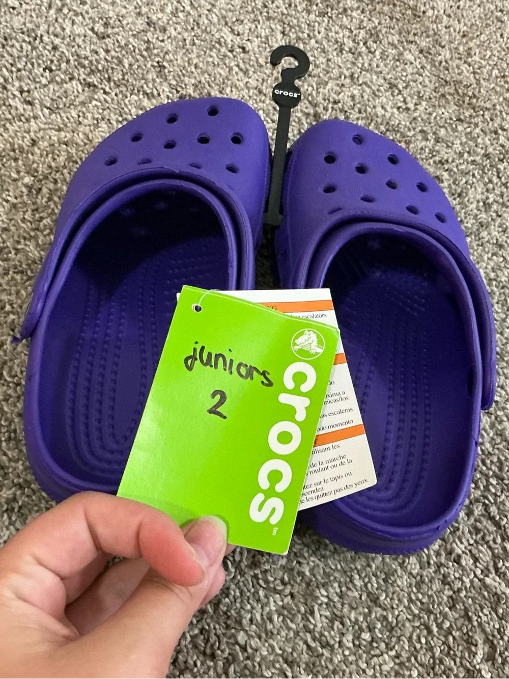 CROCS Kids Classic Clog in Purple